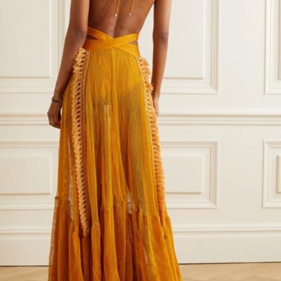 PatBO Netted Fringe Dress